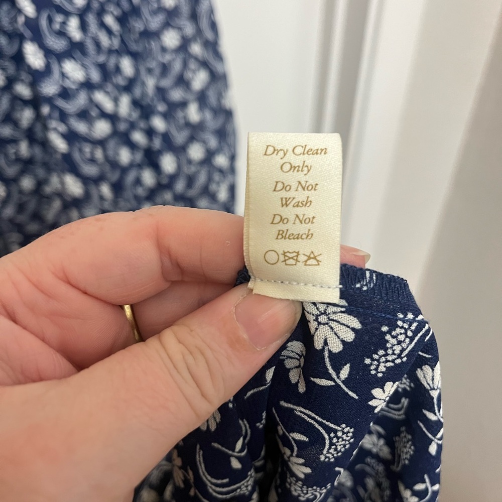 Christy Dawn Simple Dawn Navy Floral Midi Dress - Picture 8 of 8